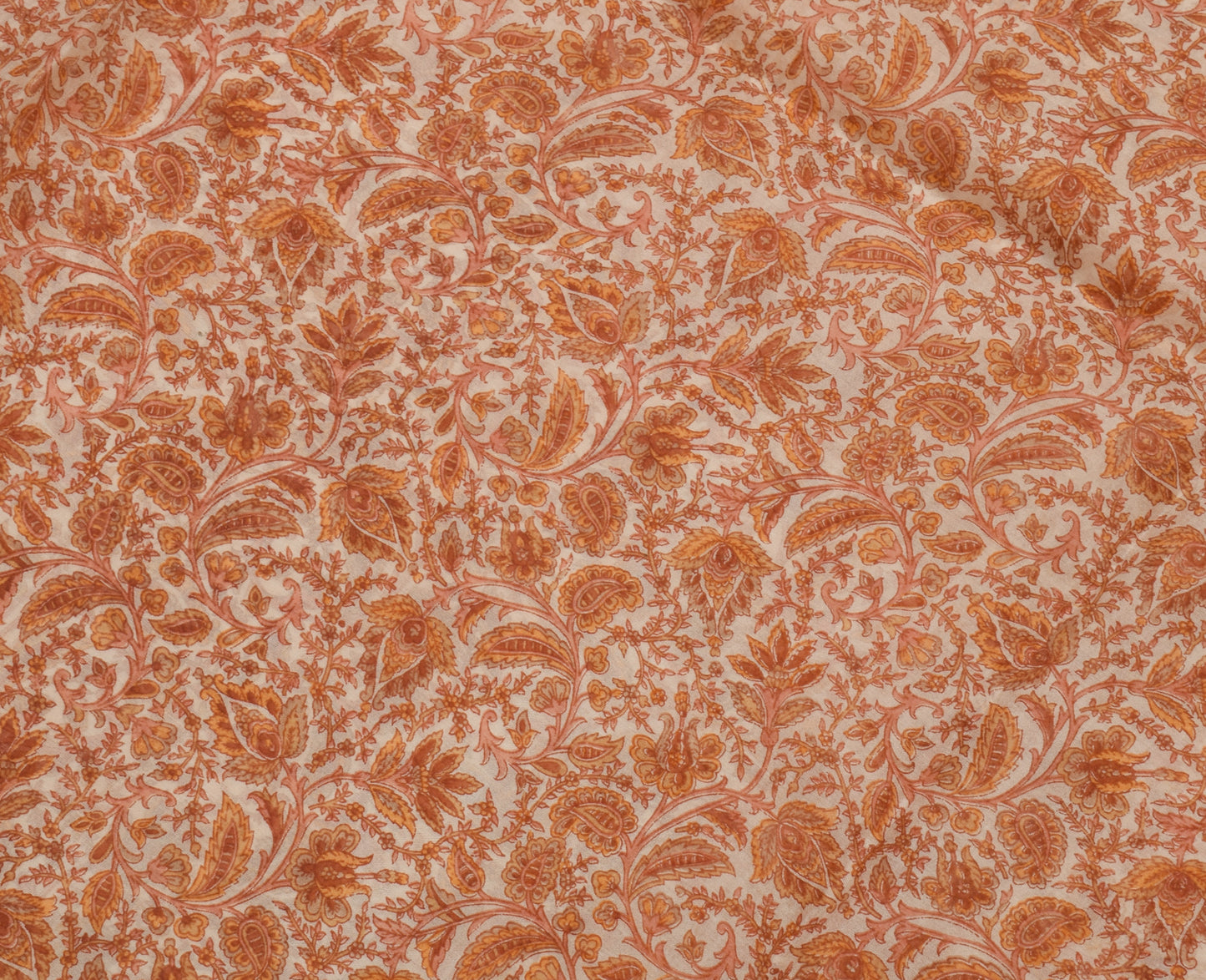 Sushila Vintage White Scrap Saree 100% Pure Silk Printed Floral Sari Fabric