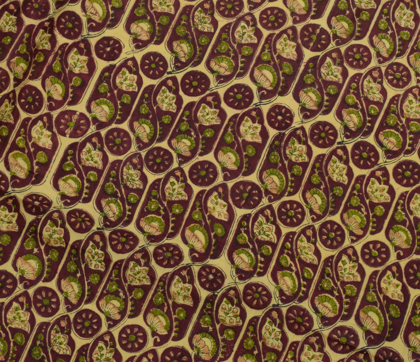 Sushila Vintage Indian Scrap Saree 100% Pure Silk Printed 5 Yard Sari Fabric