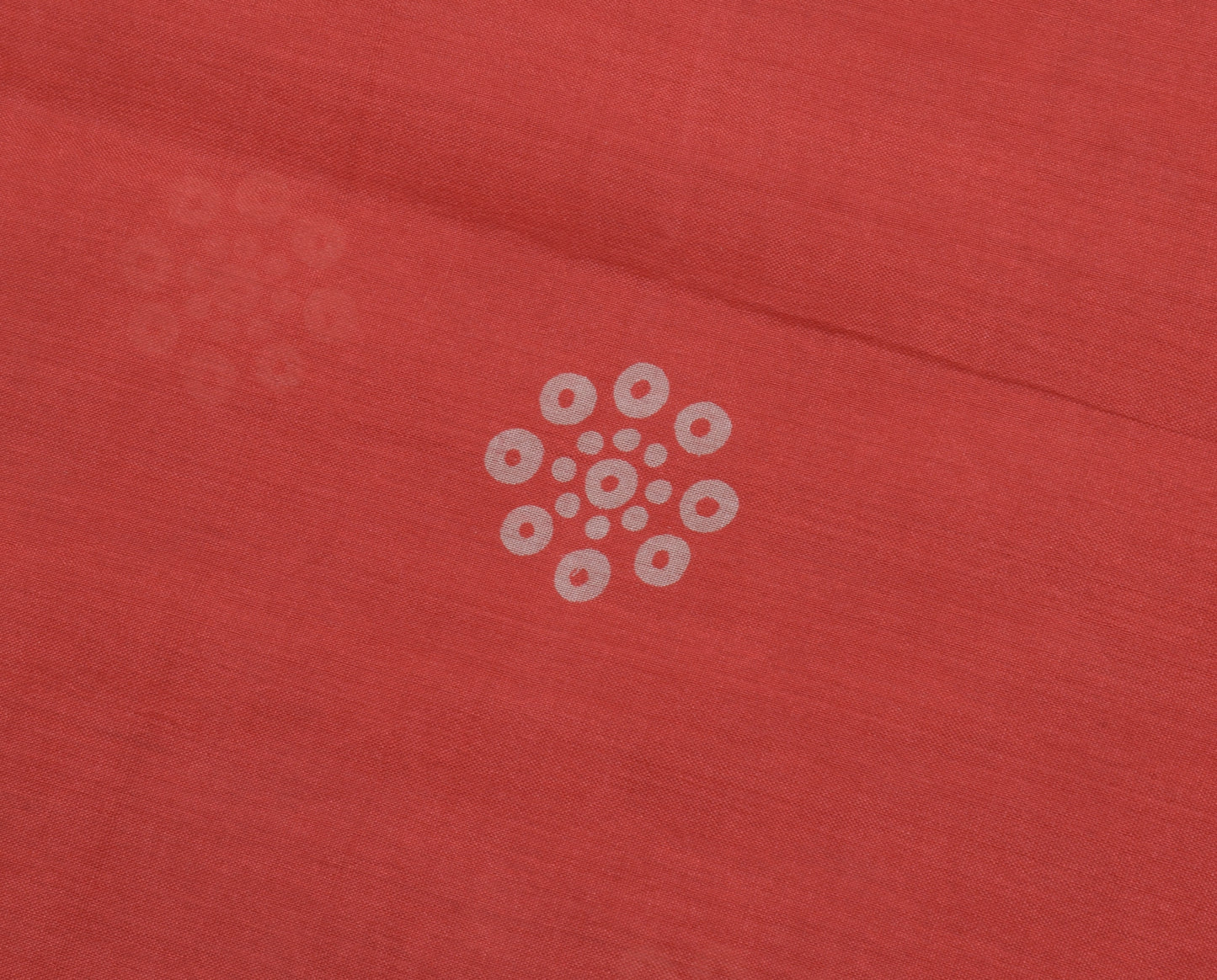Sushila Vintage Red Scrap Saree 100% Pure Silk Printed Floral Sari Craft Fabric
