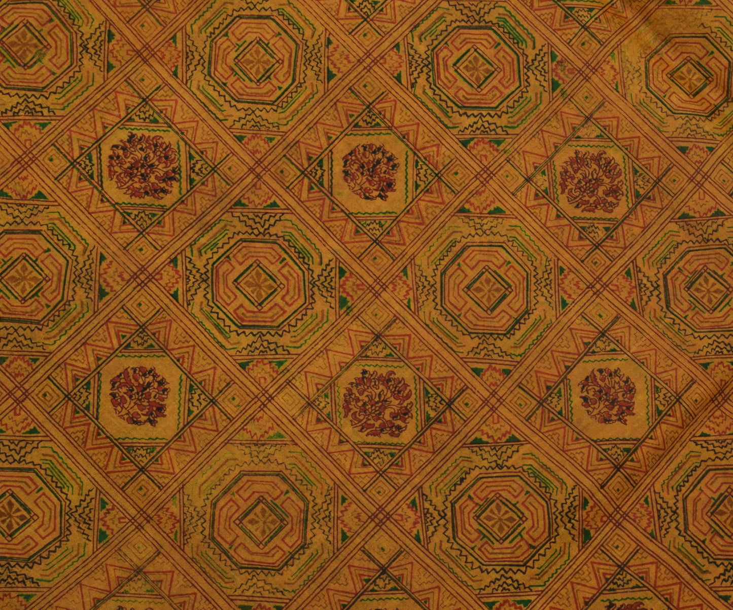 Sushila Vintage Indian Scrap Saree 100% Pure Silk Printed 5 Yard  Sari Fabric