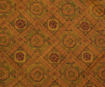 Sushila Vintage Indian Scrap Saree 100% Pure Silk Printed 5 Yard  Sari Fabric