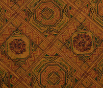 Sushila Vintage Indian Scrap Saree 100% Pure Silk Printed 5 Yard  Sari Fabric