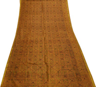 Sushila Vintage Indian Scrap Saree 100% Pure Silk Printed 5 Yard  Sari Fabric