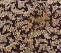 Sushila Vintage Brown Scrap Saree 100% Pure Silk Printed Floral Sari Fabric