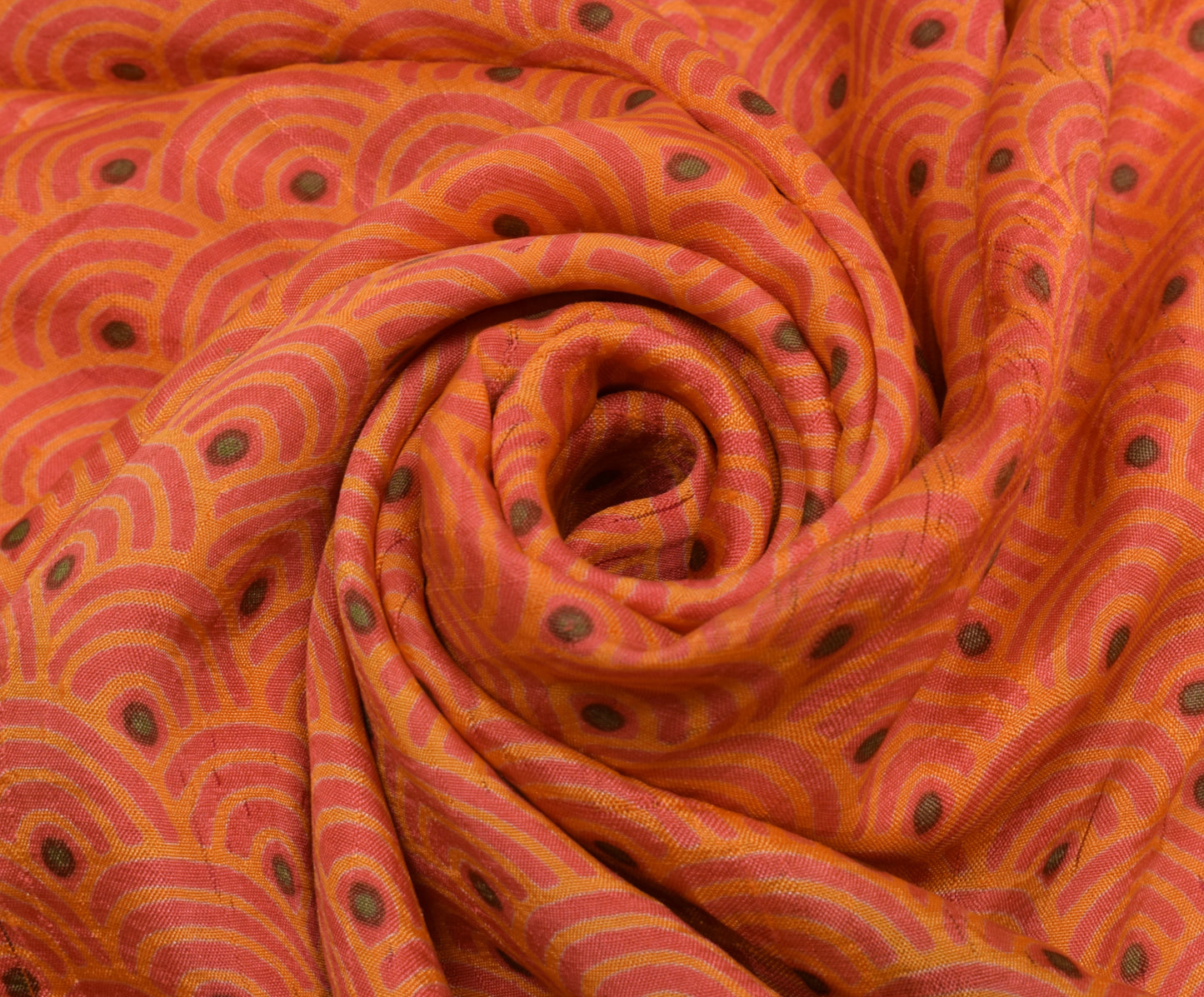 Sushila Vintage Indian Scrap Saree 100% Pure Silk Printed 5 Yard  Sari Fabric