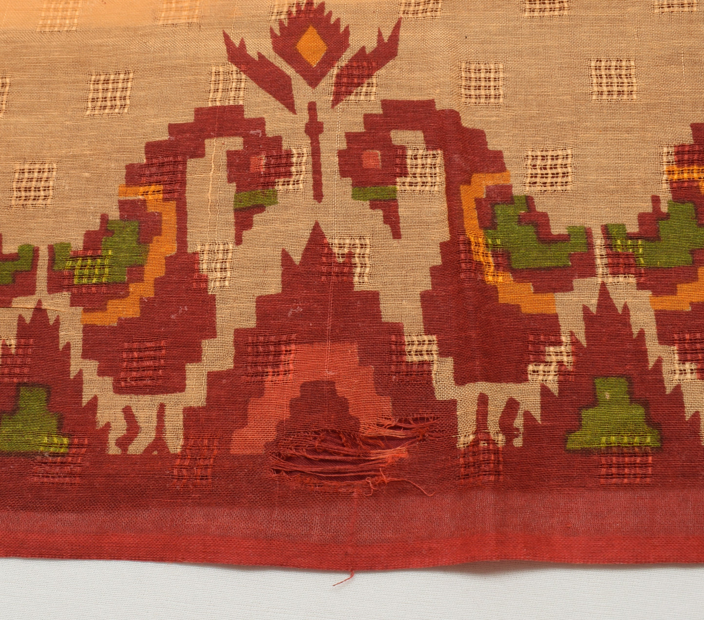 Sushila Vintage Indian Scrap Saree 100% Pure Cotton Printed Floral Sari Fabric