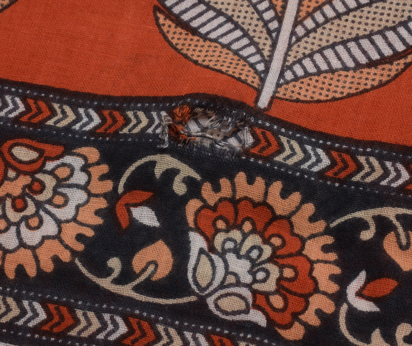 Sushila Vintage Indian Scrap Saree Pure Cotton Printed Floral Sari Craft Fabric