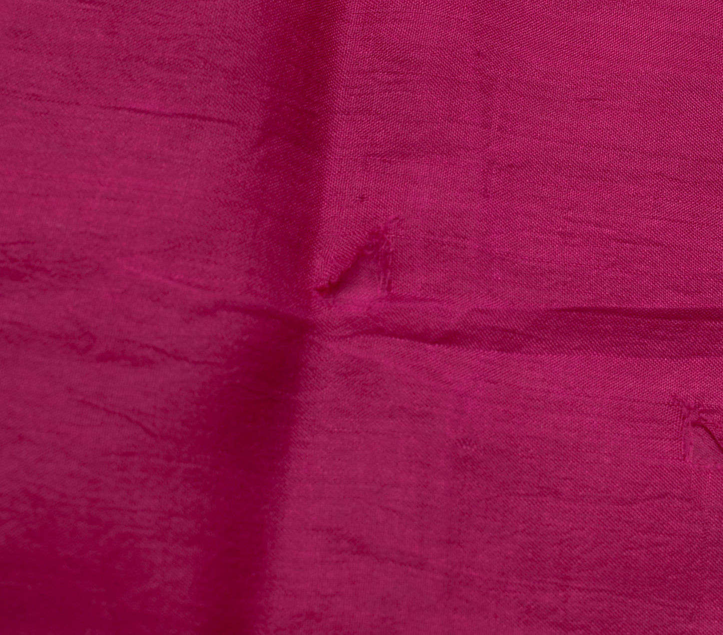 Sushila Vintage Dark Pink Scrap Saree 100% Pure Silk Printed Sari Craft Fabric