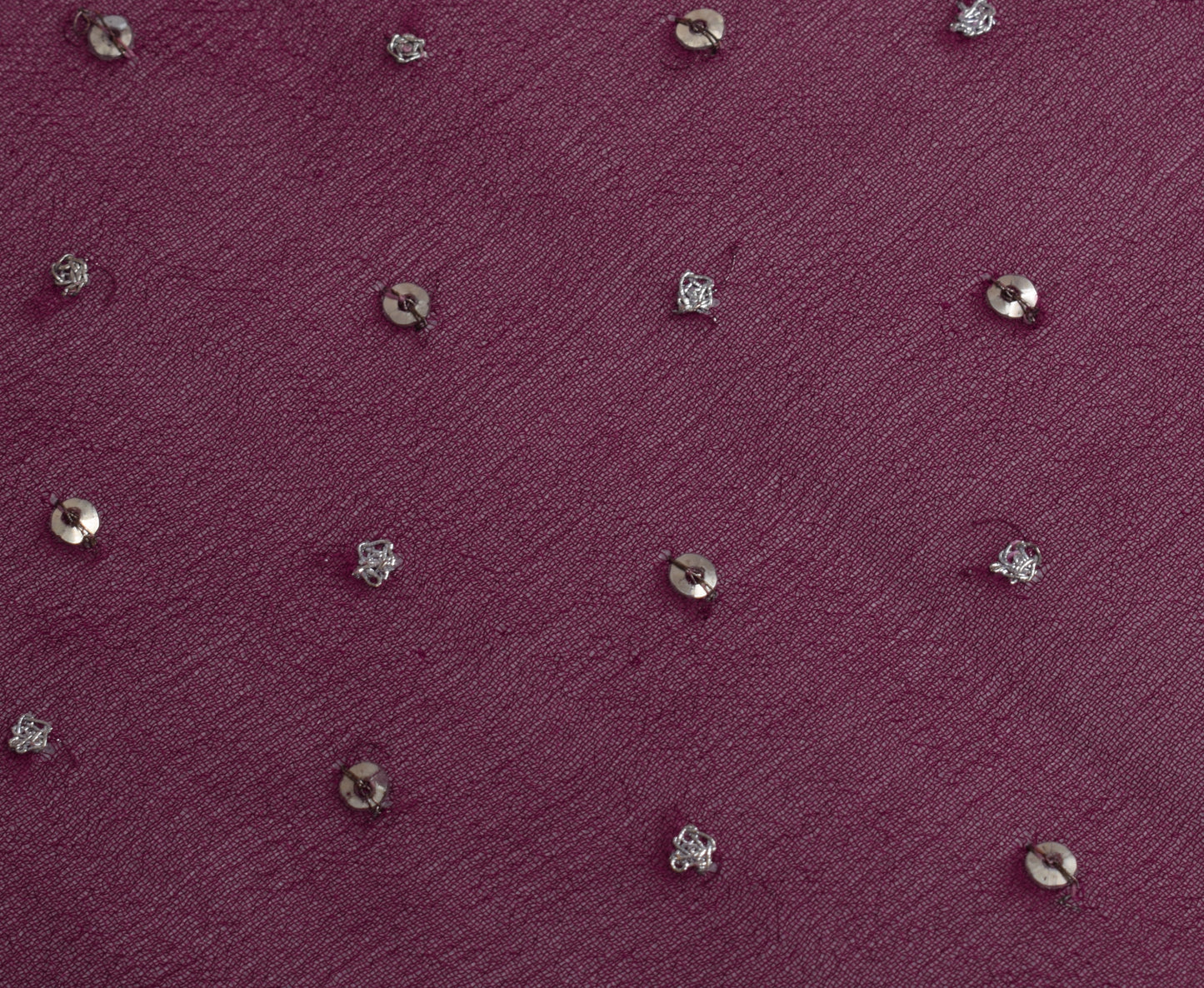 Sushila Vintage Purple Scrap Dupatta Pure Georgette Silk Embroidered Long Stole