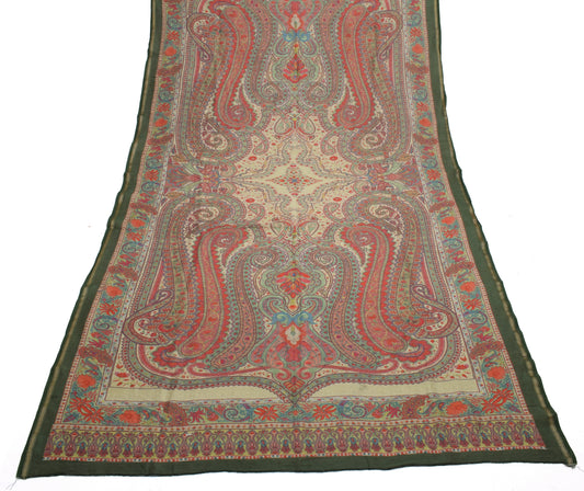 Sushila Vintage Indian Scrap Dupatta 100% Pure Cotton Printed Long Stole Scarves