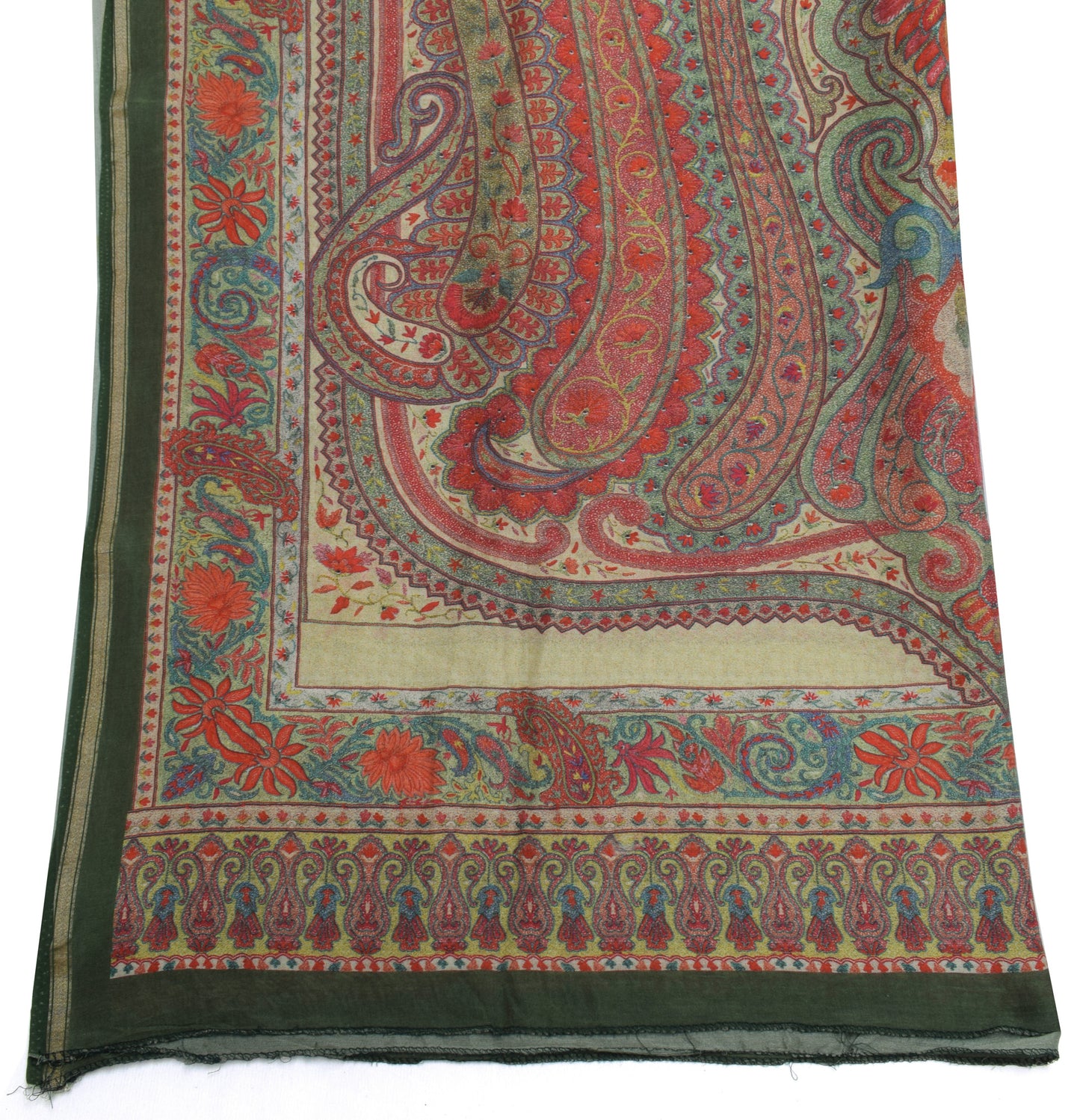 Sushila Vintage Indian Scrap Dupatta 100% Pure Cotton Printed Long Stole Scarves
