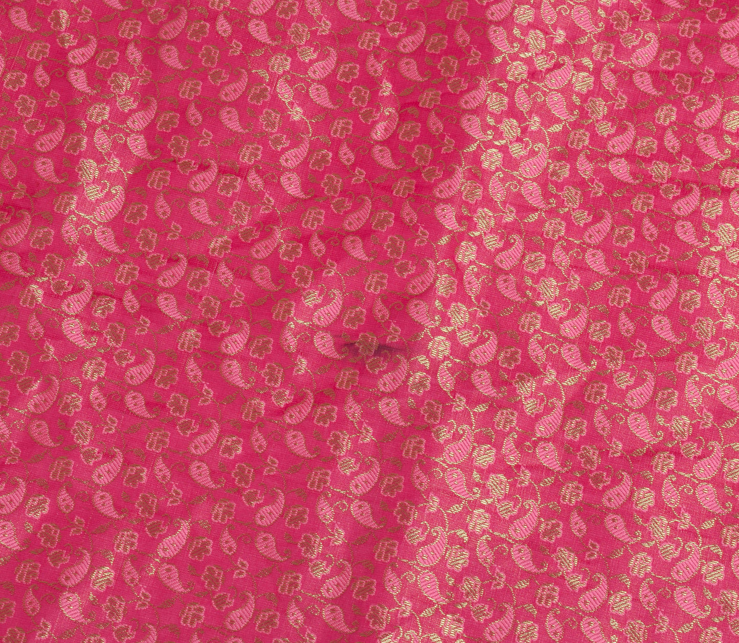 Sushila Vintage Pink Scrap Dupatta Art Silk All Over Woven Paisley Long Stole