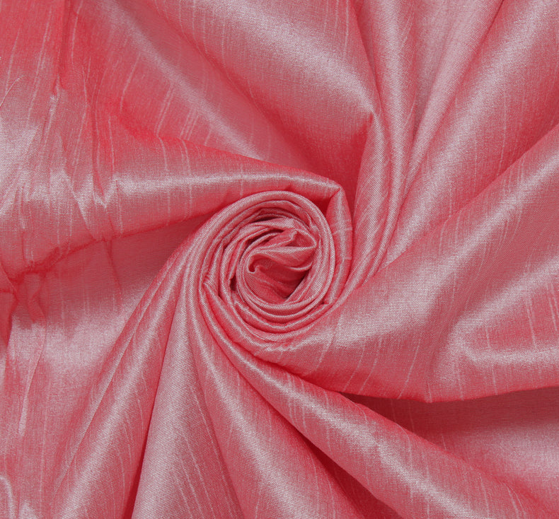 Peach Blend Silk Dupioni Slub Curtain Drape Panel Craft Dress Fabric By the Yard