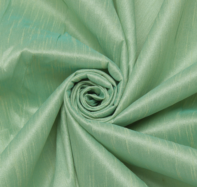 Pista Green Blend Silk Dupioni Slub Curtain Drape Panel Craft Fabric By the Yard