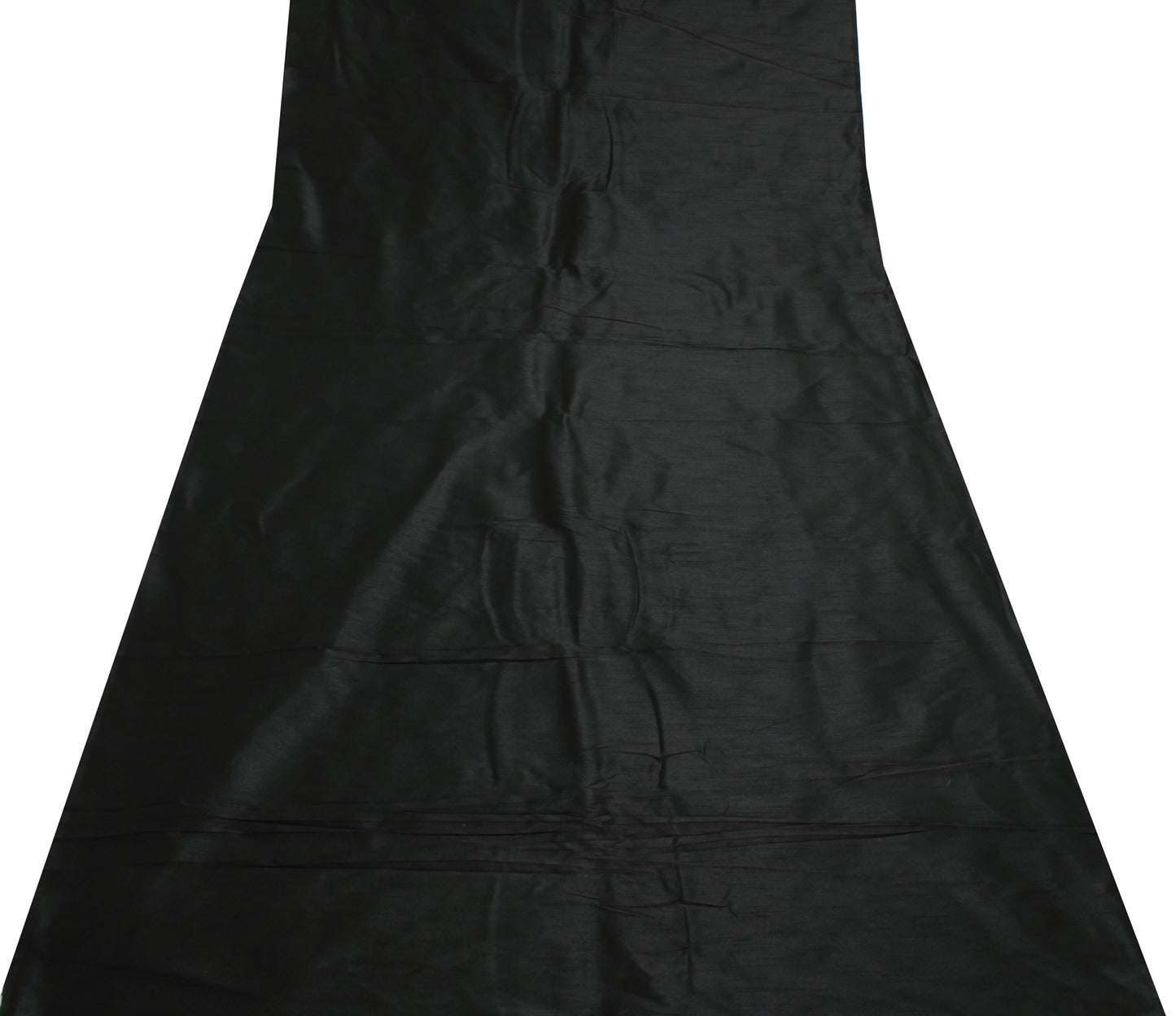 Black Blend Silk Dupioni Slub Curtain Drape Panel Craft Dress Fabric By the Yard