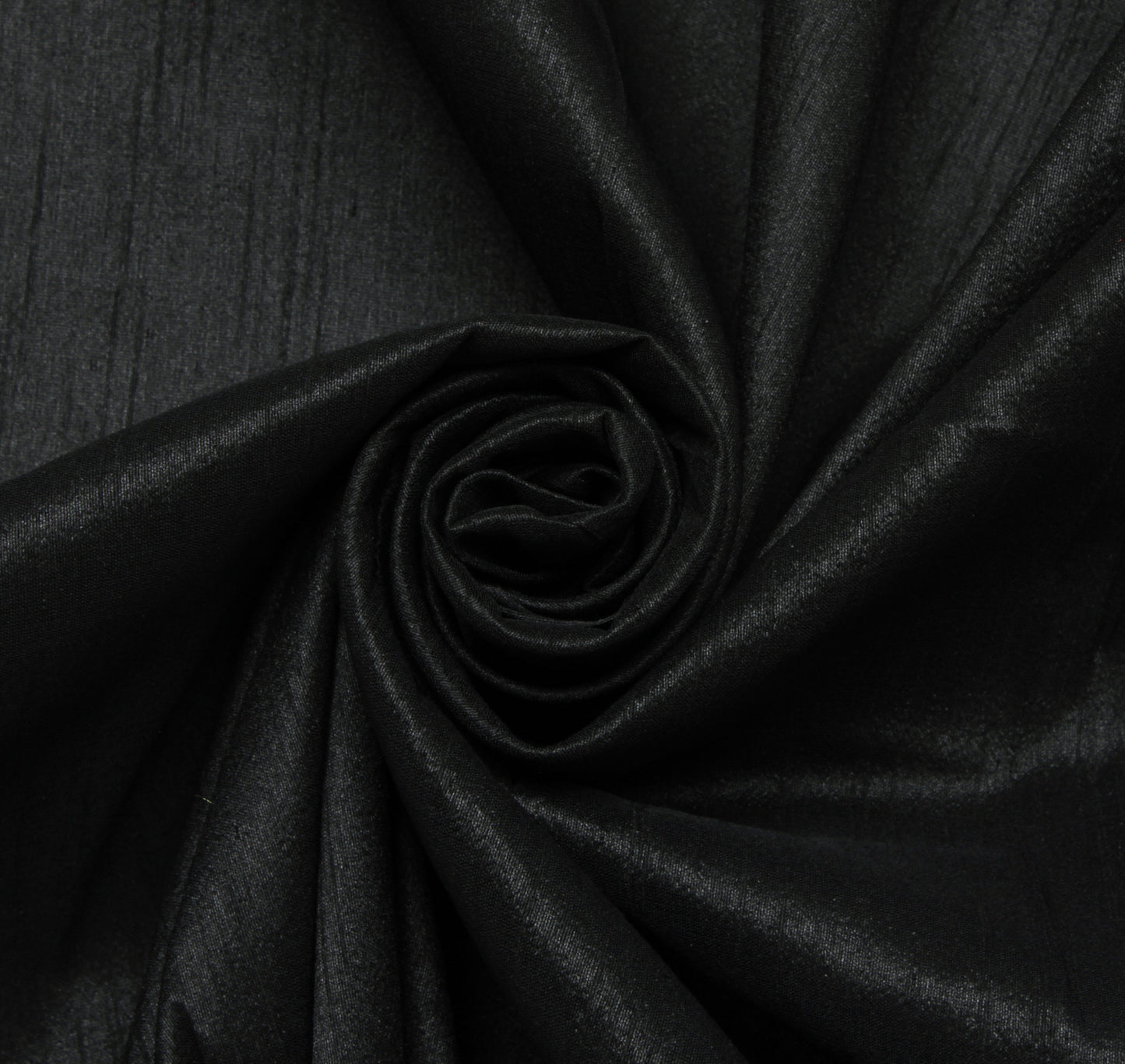 Black Blend Silk Dupioni Slub Curtain Drape Panel Craft Dress Fabric By the Yard