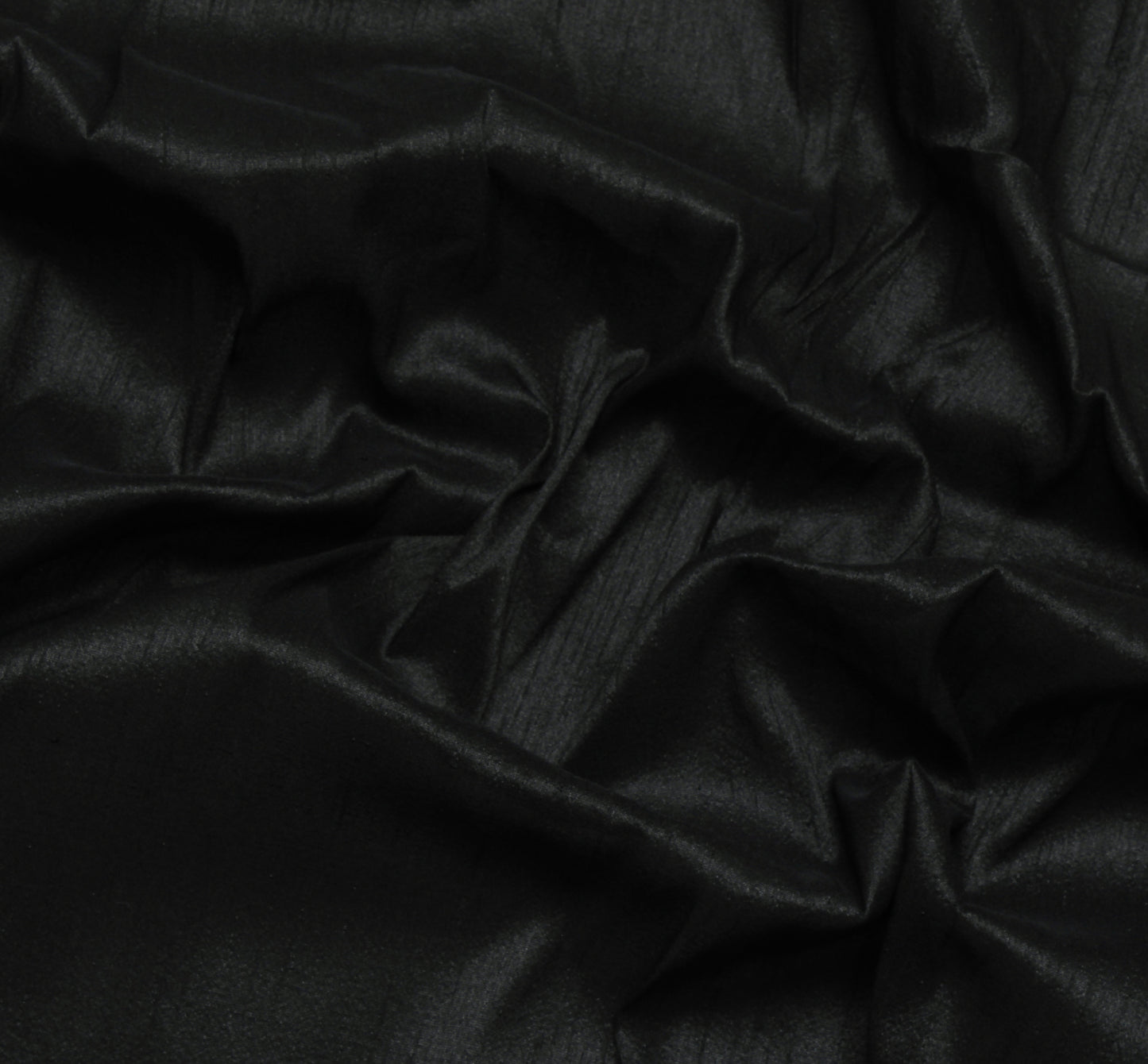 Black Blend Silk Dupioni Slub Curtain Drape Panel Craft Dress Fabric By the Yard