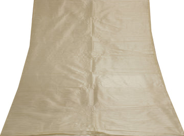 Cream Blend Silk Dupioni Slub Curtain Drape Panel Craft Dress Fabric By the Yard