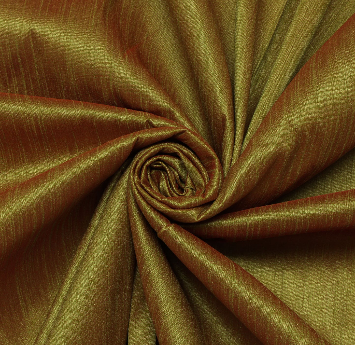45" Green Rust Shade Blend Silk Dupioni Slub Curtain Drape Craft Fabric By Yard