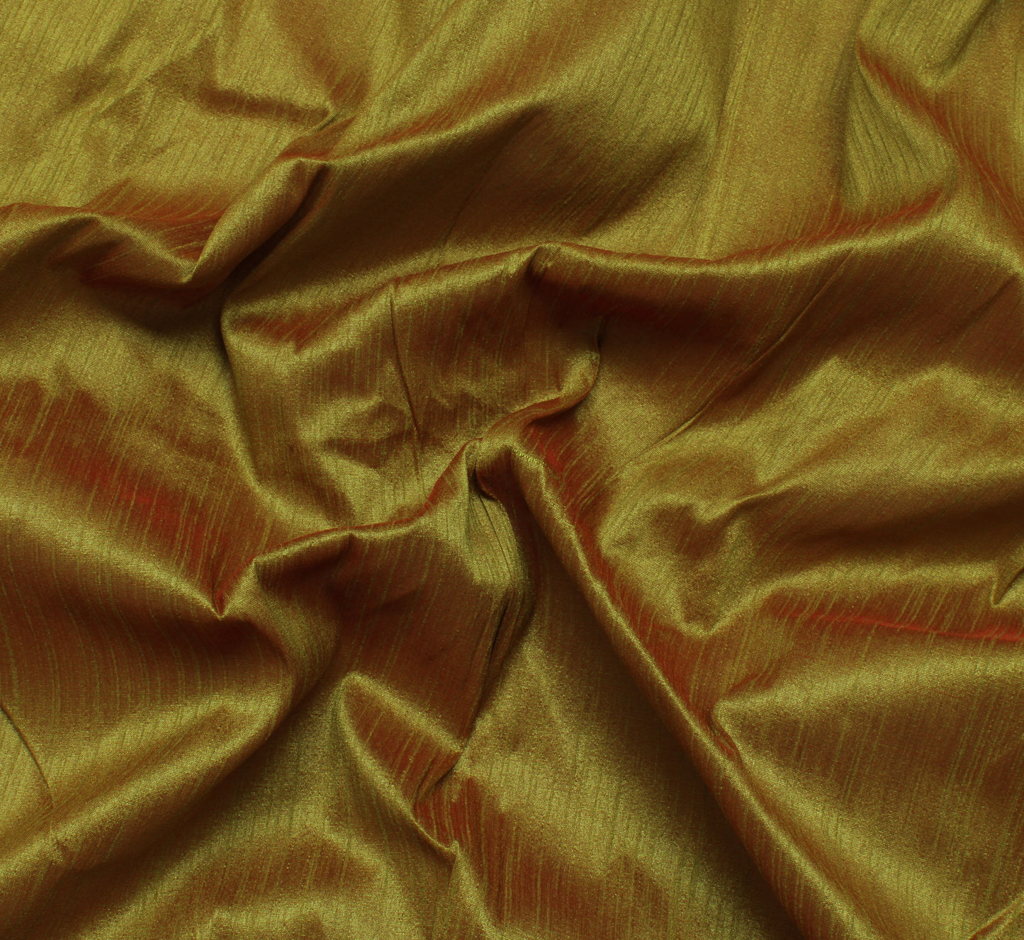 45" Green Rust Shade Blend Silk Dupioni Slub Curtain Drape Craft Fabric By Yard
