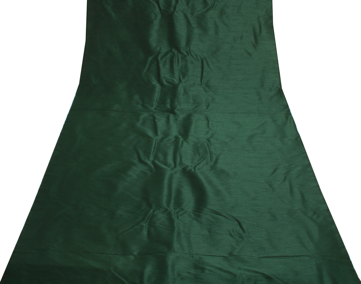 Dark Green Blend Silk Dupioni Slub Curtain Drape Craft Dress Fabric By the Yard