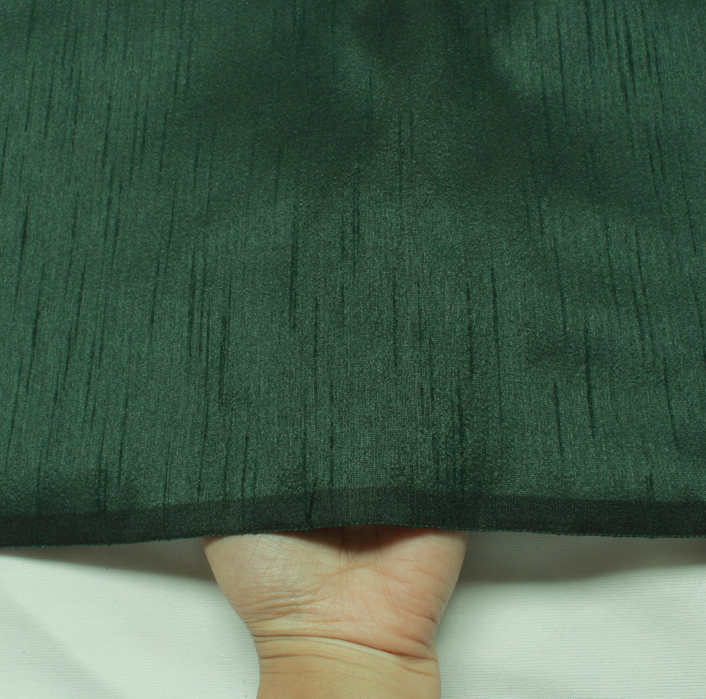 Dark Green Blend Silk Dupioni Slub Curtain Drape Craft Dress Fabric By the Yard