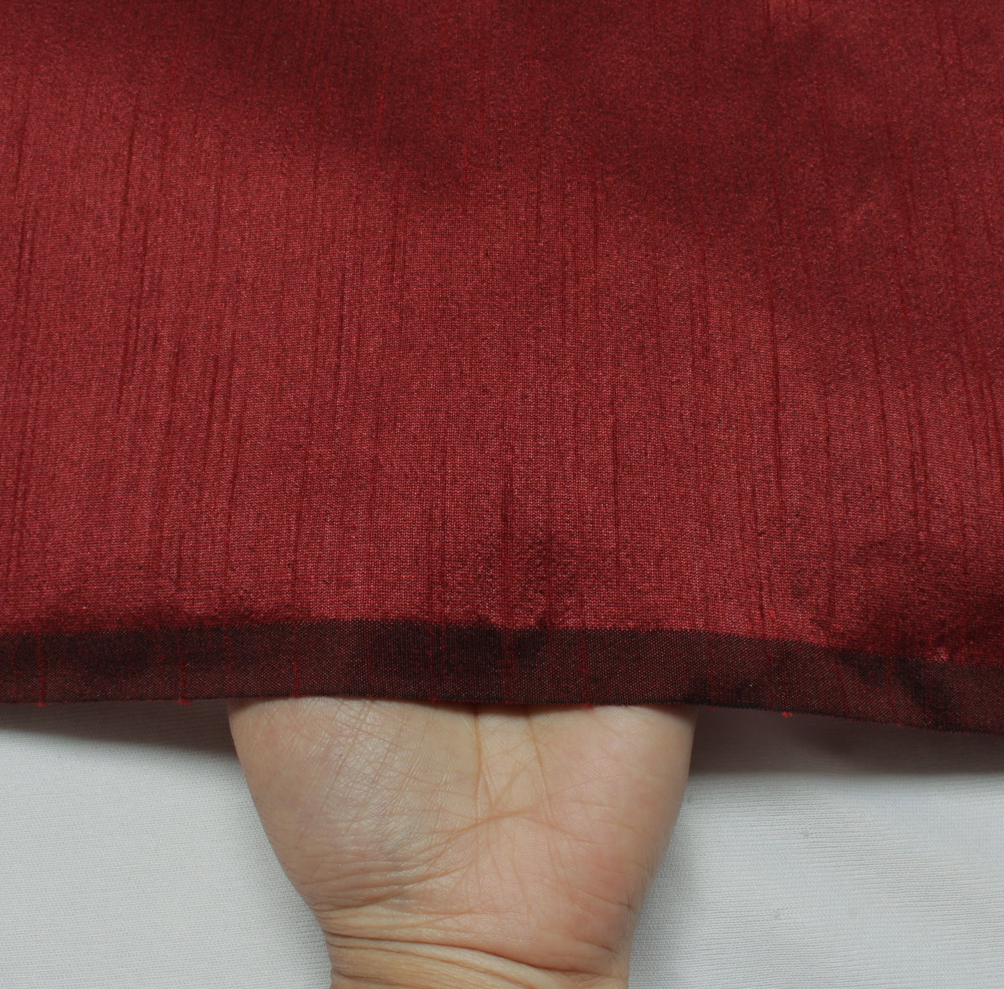 45" Maroon Blend Silk Dupioni Slub Curtain Drape Panel Craft Fabric By the Yard