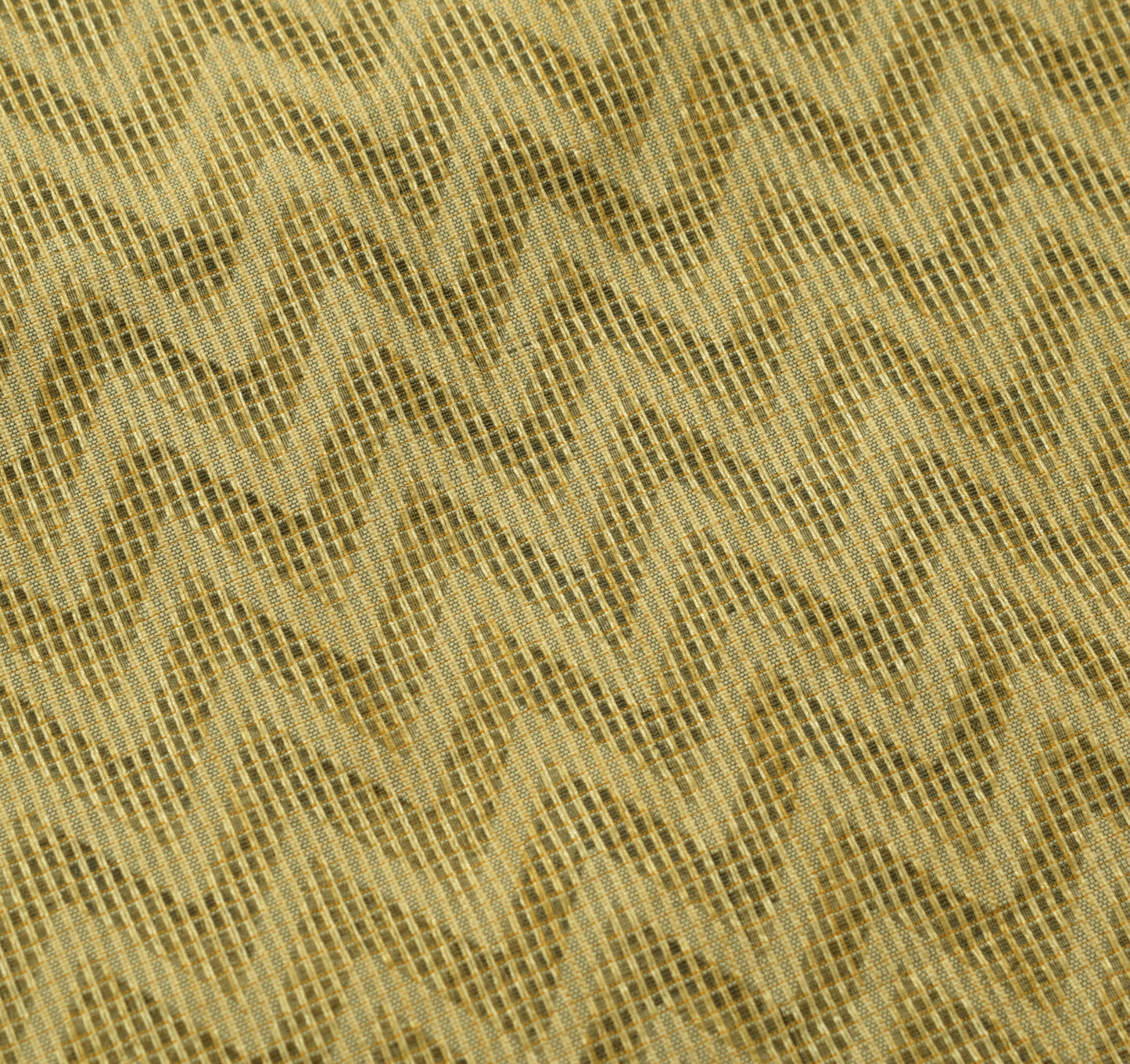 Sushila Vintage Green & Shade of Brown Saree Woven Zig Zag Sari 5YD Craft Fabric