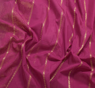 Sushila Vintage Purple Saree Silk Blend Weaving Floral Sari 5 Yard Craft Fabric