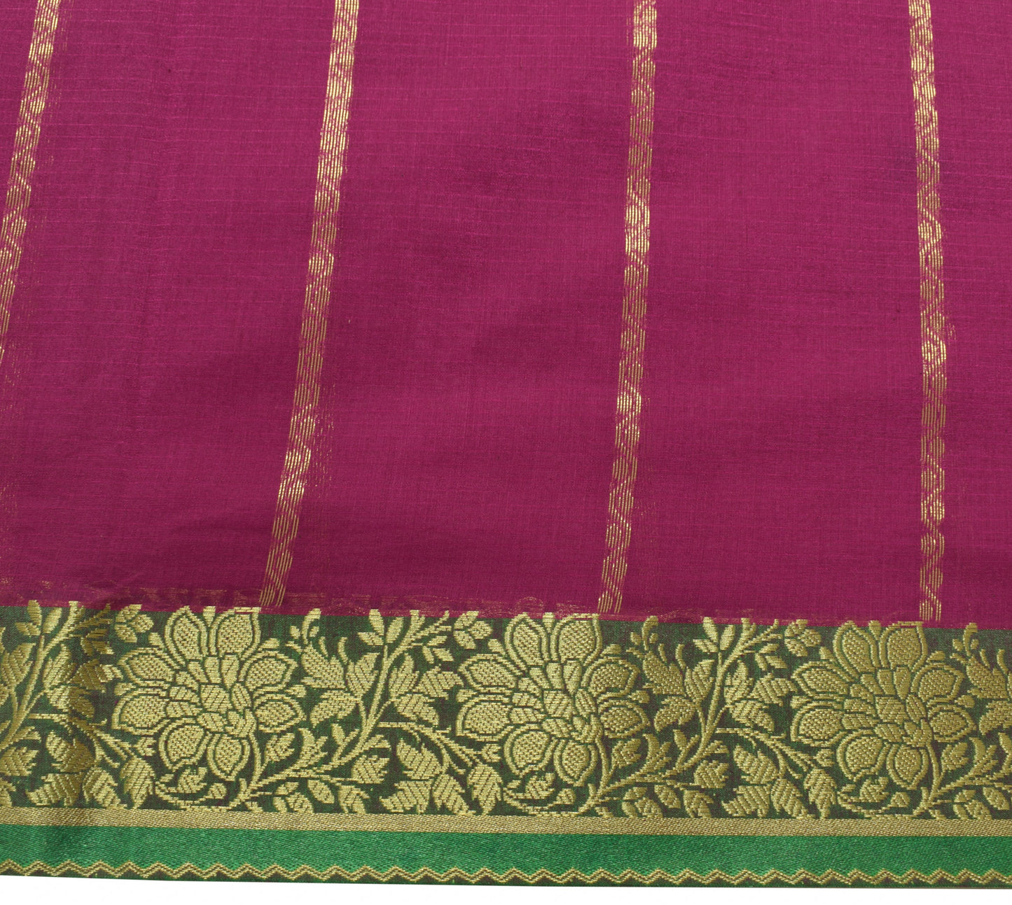 Sushila Vintage Purple Saree Silk Blend Weaving Floral Sari 5 Yard Craft Fabric