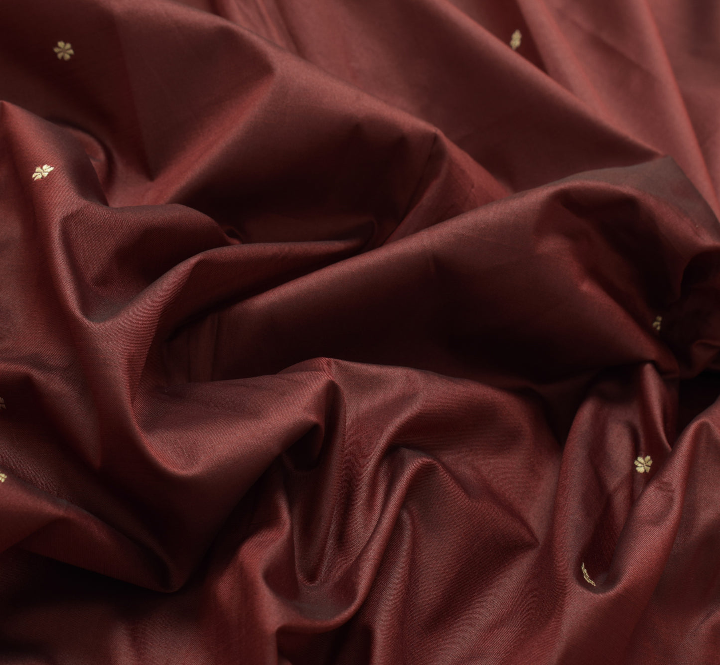 Sushila Vintage Maroon Saree Art Silk Woven Floral Pallu Border Sari 6Yds Fabric