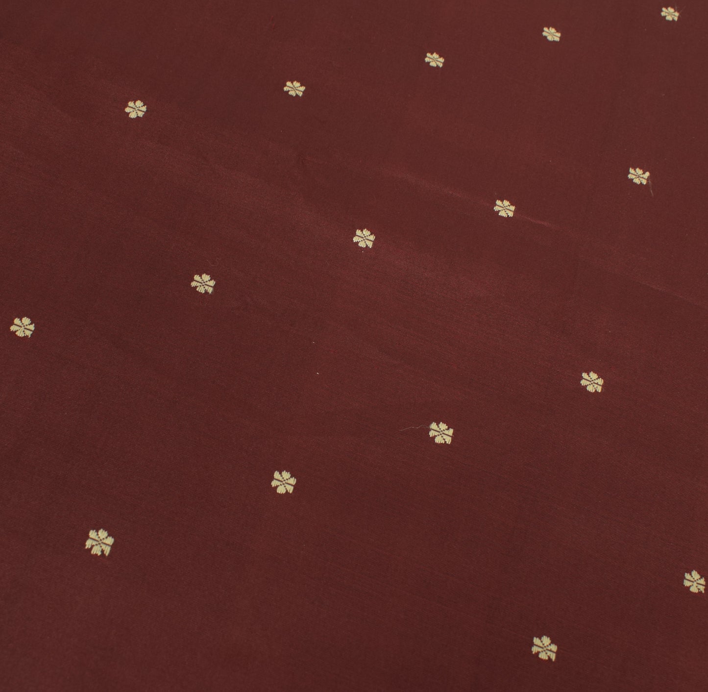Sushila Vintage Maroon Saree Art Silk Woven Floral Pallu Border Sari 6Yds Fabric