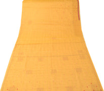 Sushila Vintage Peach Saree 100% Pure Silk Zari Woven Patch Work Beaded Fabric