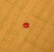 Sushila Vintage Peach Saree 100% Pure Silk Zari Woven Patch Work Beaded Fabric