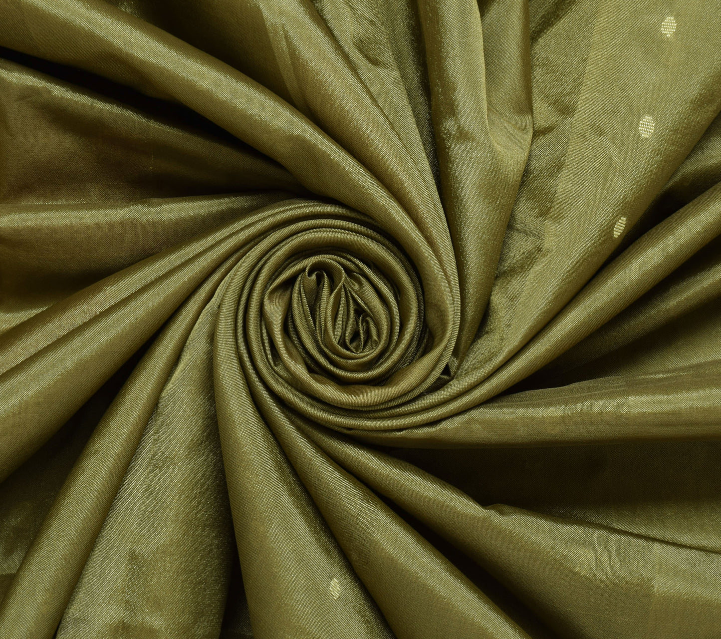 Sushila Vintage Green Saree Pure Silk Handwoven Paisley Indian Sari Craft Fabric