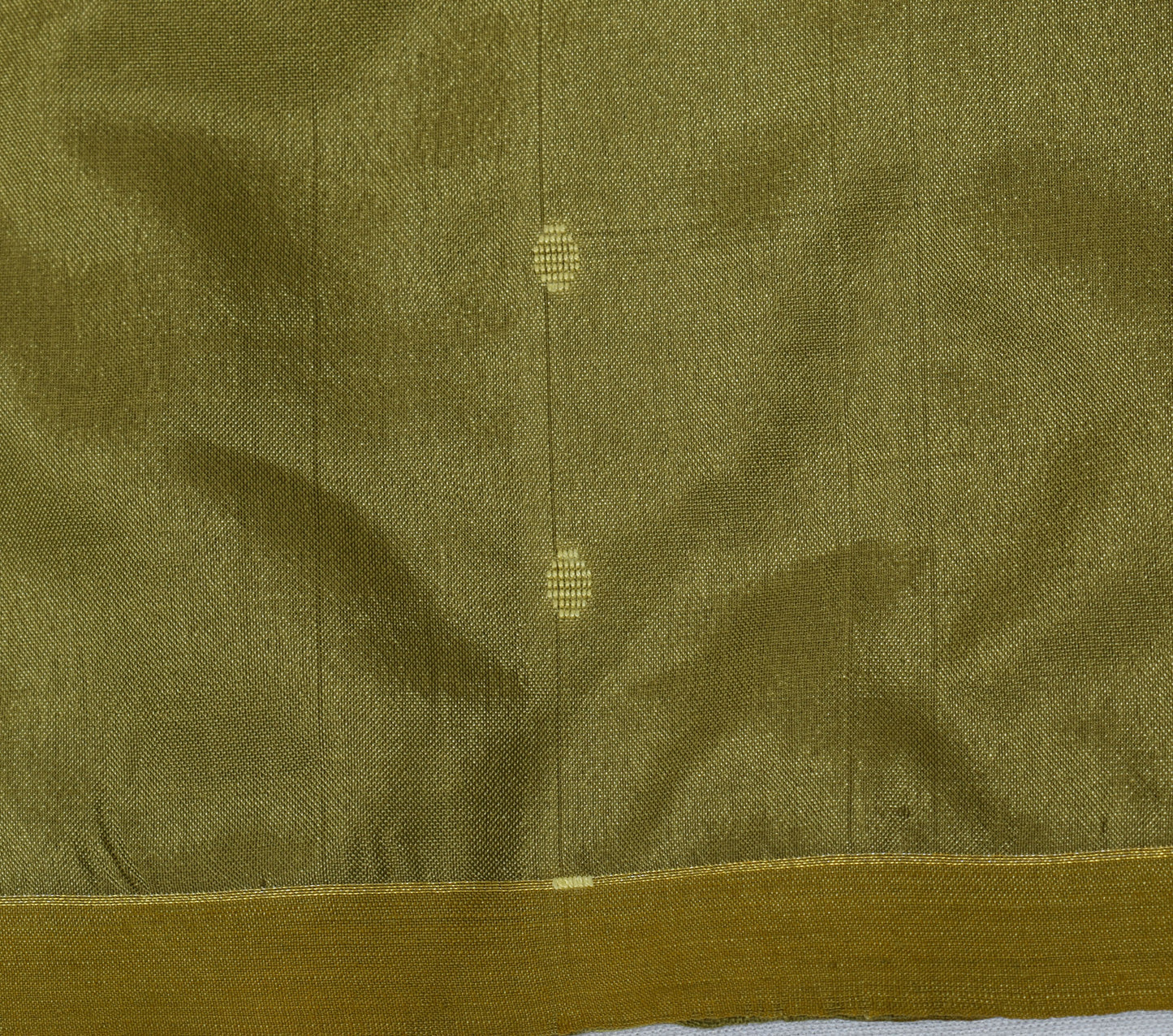 Sushila Vintage Green Saree Pure Silk Handwoven Paisley Indian Sari Craft Fabric