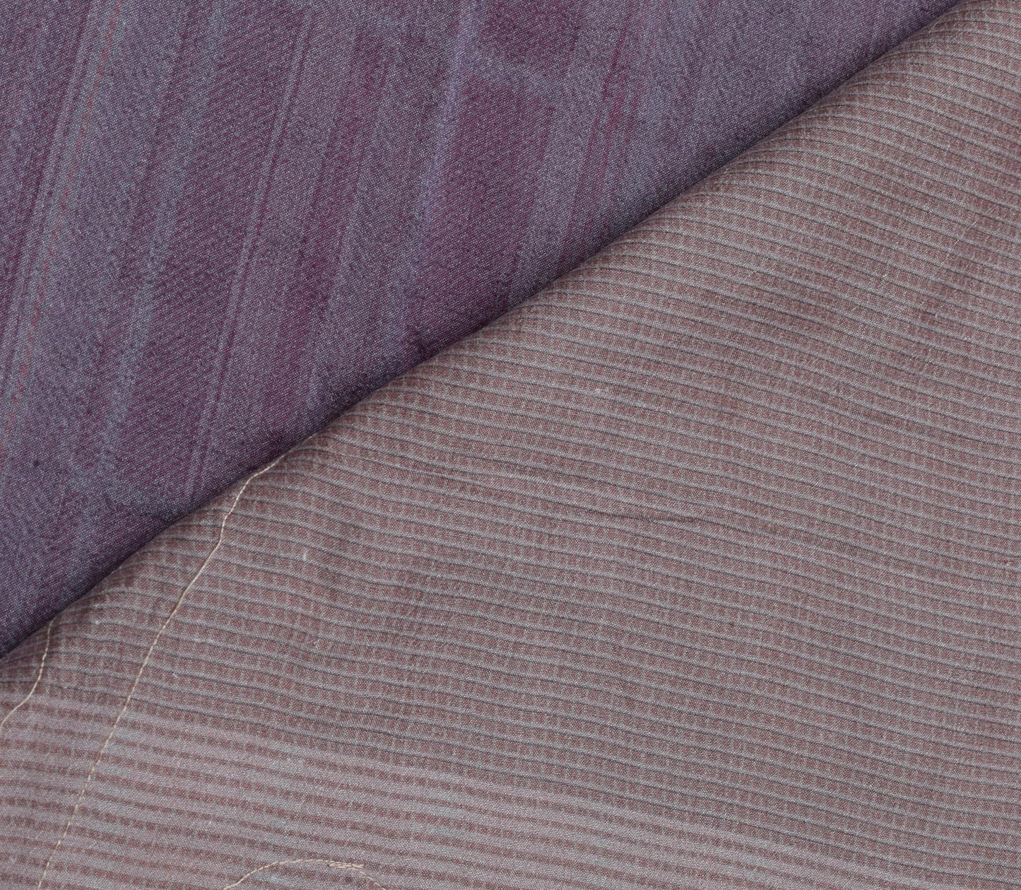 Sushila Vintage Purple Saree Blend Silk Printed Elephant & Human Sari Fabric
