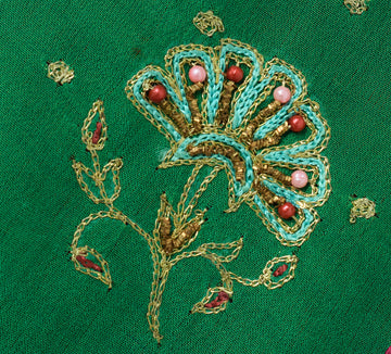 Sushila Vintage Maroon Indian Saree Pure Silk Zari Work Floral Sari Fabric