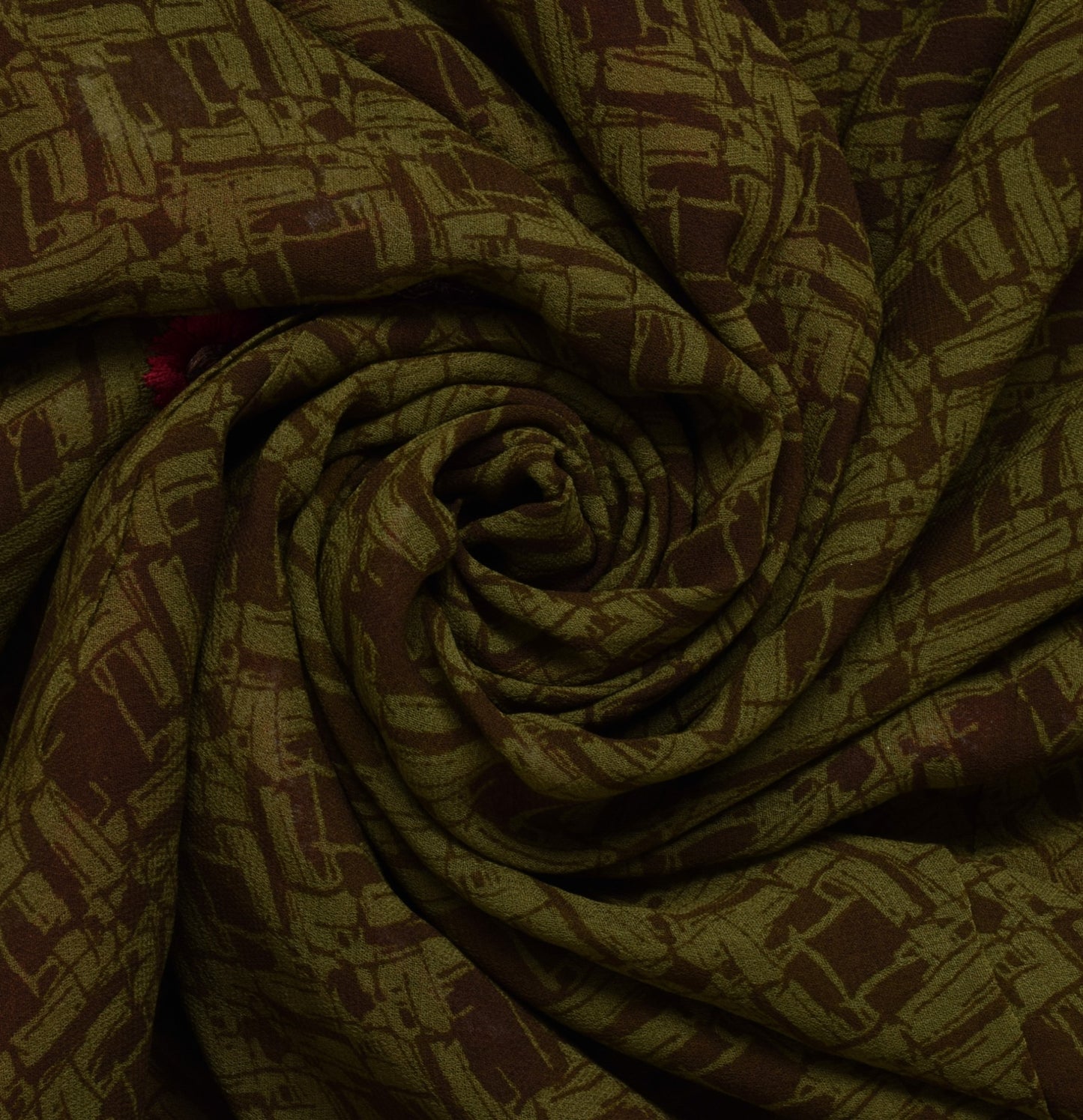 Sushila Vintage Green Saree Pure Georgette Silk Embroidered Floral Sari Fabric