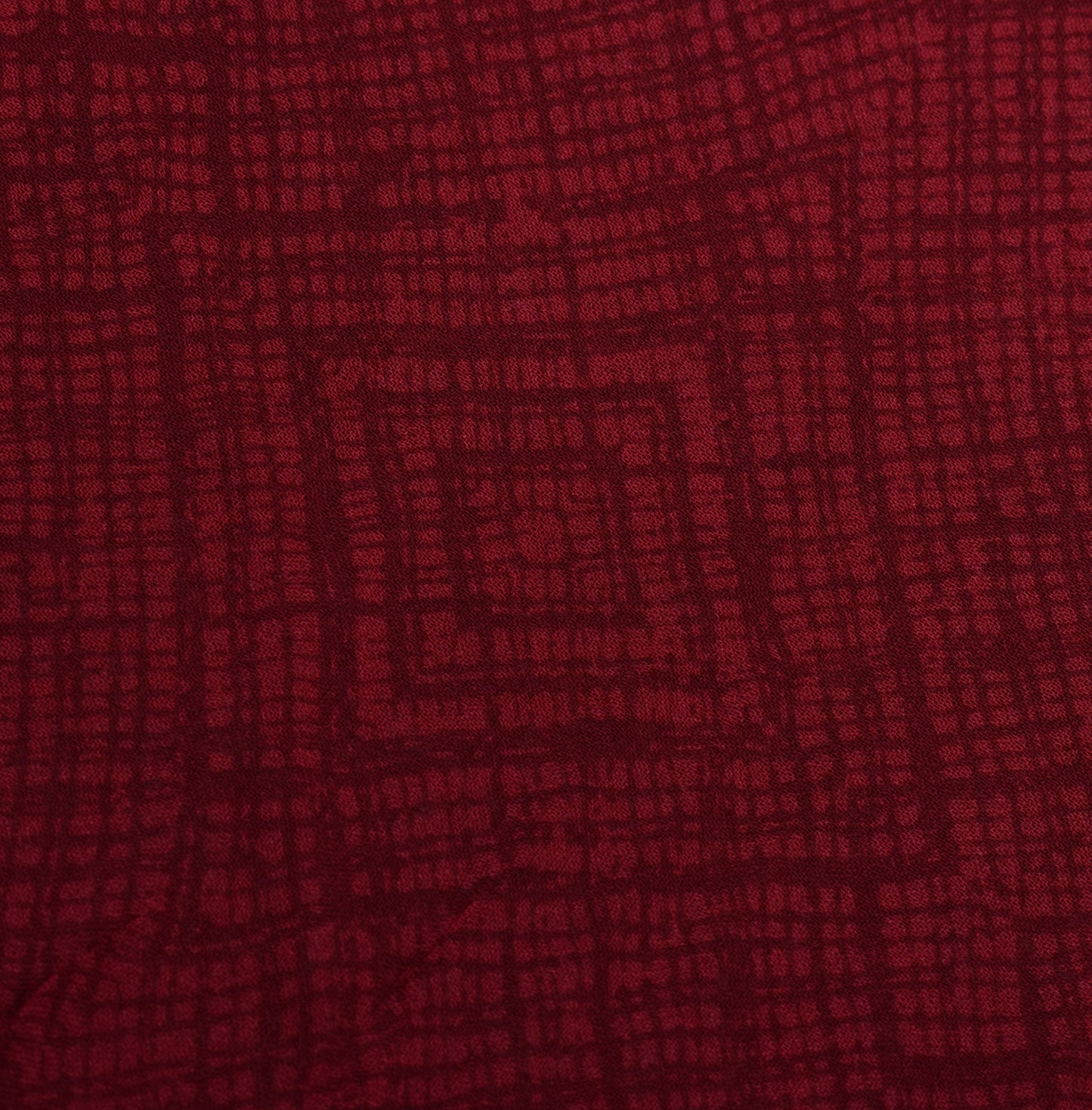 Sushila Vintage Maroon Sari Pure Georgette Printed Patch Work Border Sari Fabric