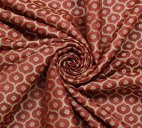 Sushila Vintage Maroon Saree 100% Pure Silk All Over Weaving Floral Sari Fabric