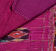 Sushila Vintage Green Indian Saree 100% Pure Silk Woven Ikkat Patola Sari Fabric