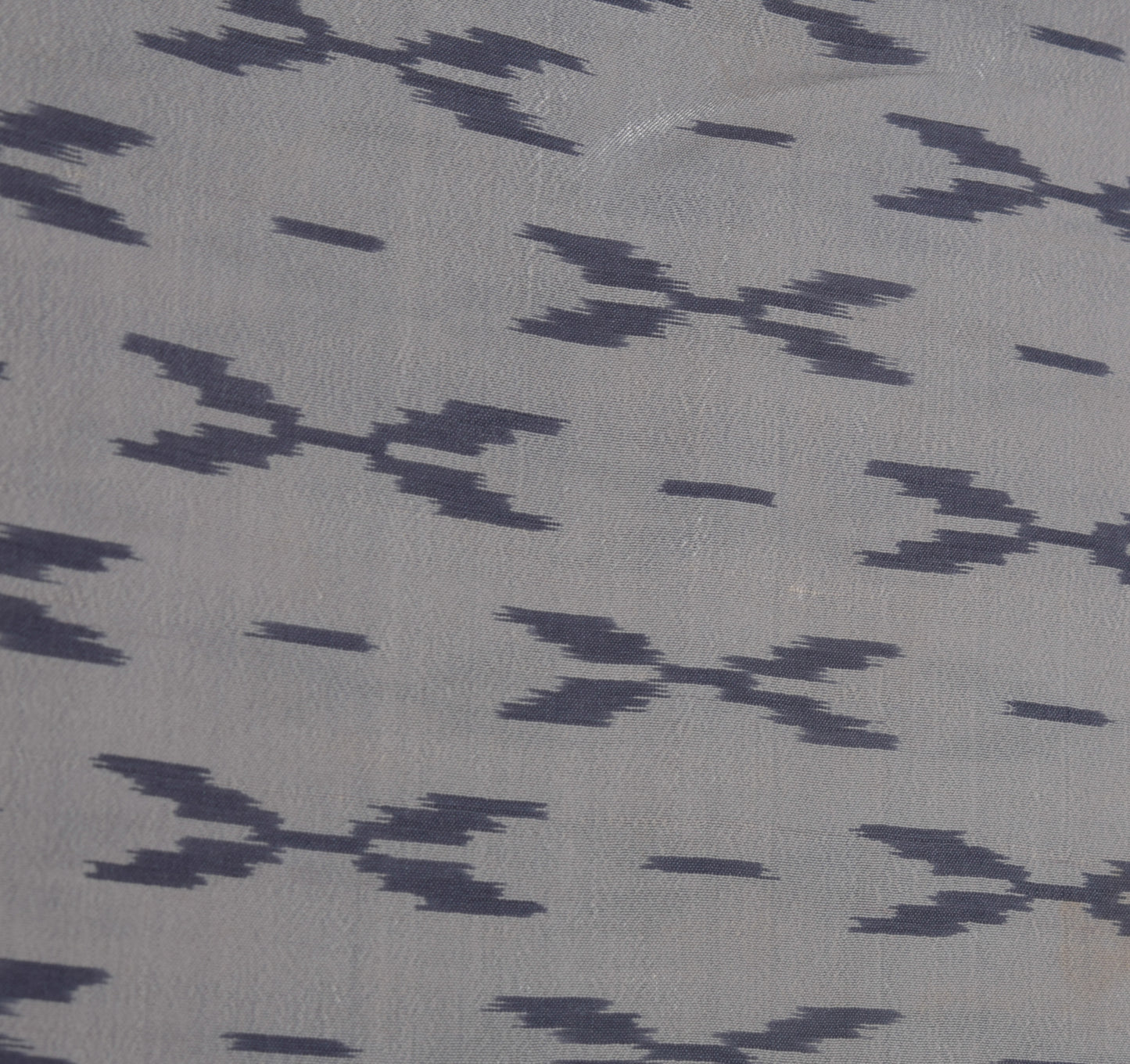 Sushila Vintage Gray Indian Saree 100% Pure Silk Woven Ikkat Patola Sari Fabric