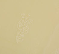 Sushila Vintage Ivory Sari Blend Cotton Hand Embroidered Chikankari Sari Fabric