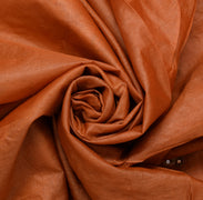 Sushila Vintage Rust Saree 100% Pure Silk Woven & Hand Beaded Floral Sari Fabric