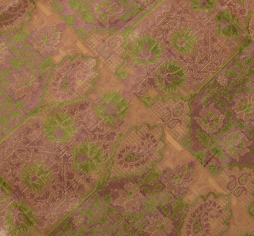 Sushila Vintage Brown Indian Sari Pure Silk Woven Abstract Sari 5 Yard Fabric