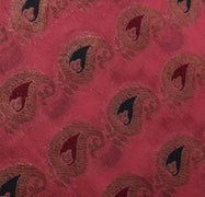 Sushila Vintage Pink Heavy Saree Pure Georgette Silk Woven Paisley Sari Fabric