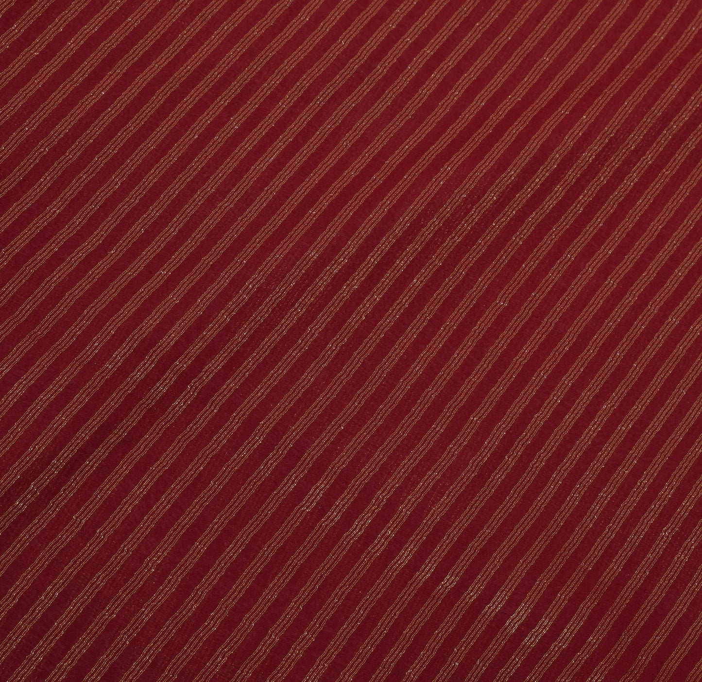 Sushila Vintage Maroon Saree Blend Silk Hand Beaded Woven Sari 5 Yard Fabric