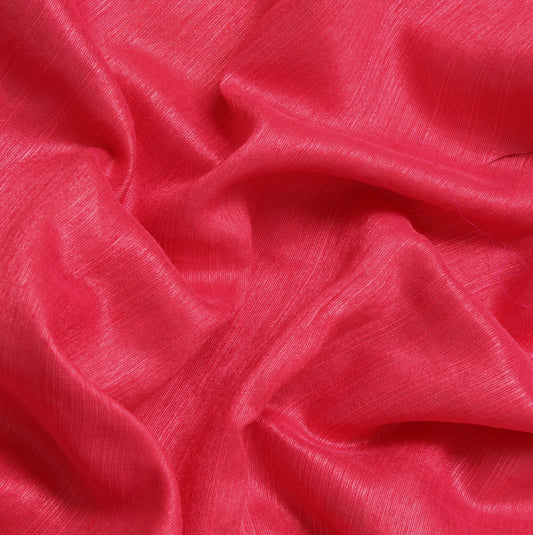 Sushila Vintage Pink Indian Saree Blend Silk Woven Sari Decor Craft Fabric