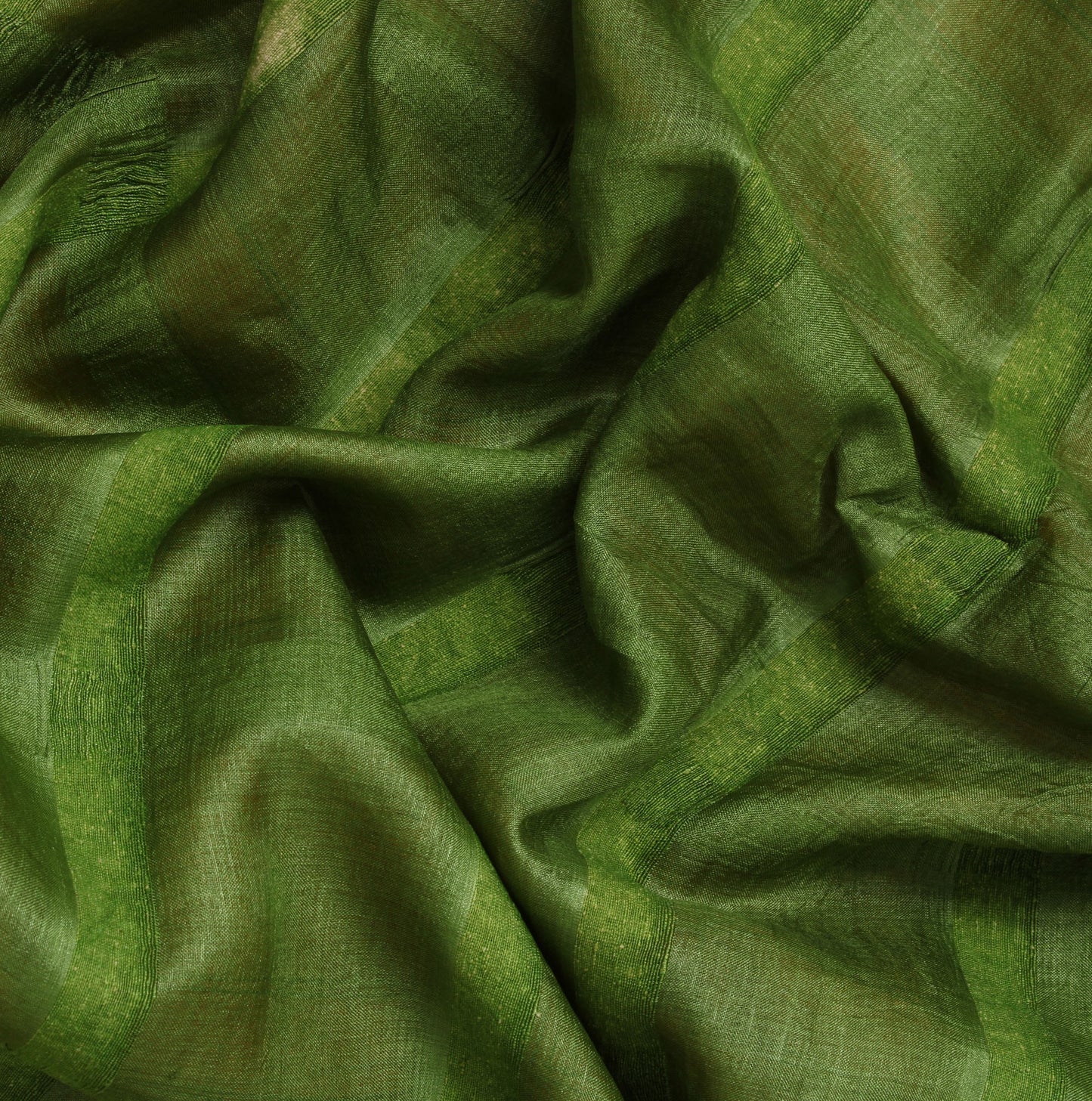 Sushila Vintage Green Saree 100% Pure Silk Embroidered Woven Sari 5 Yard Fabric